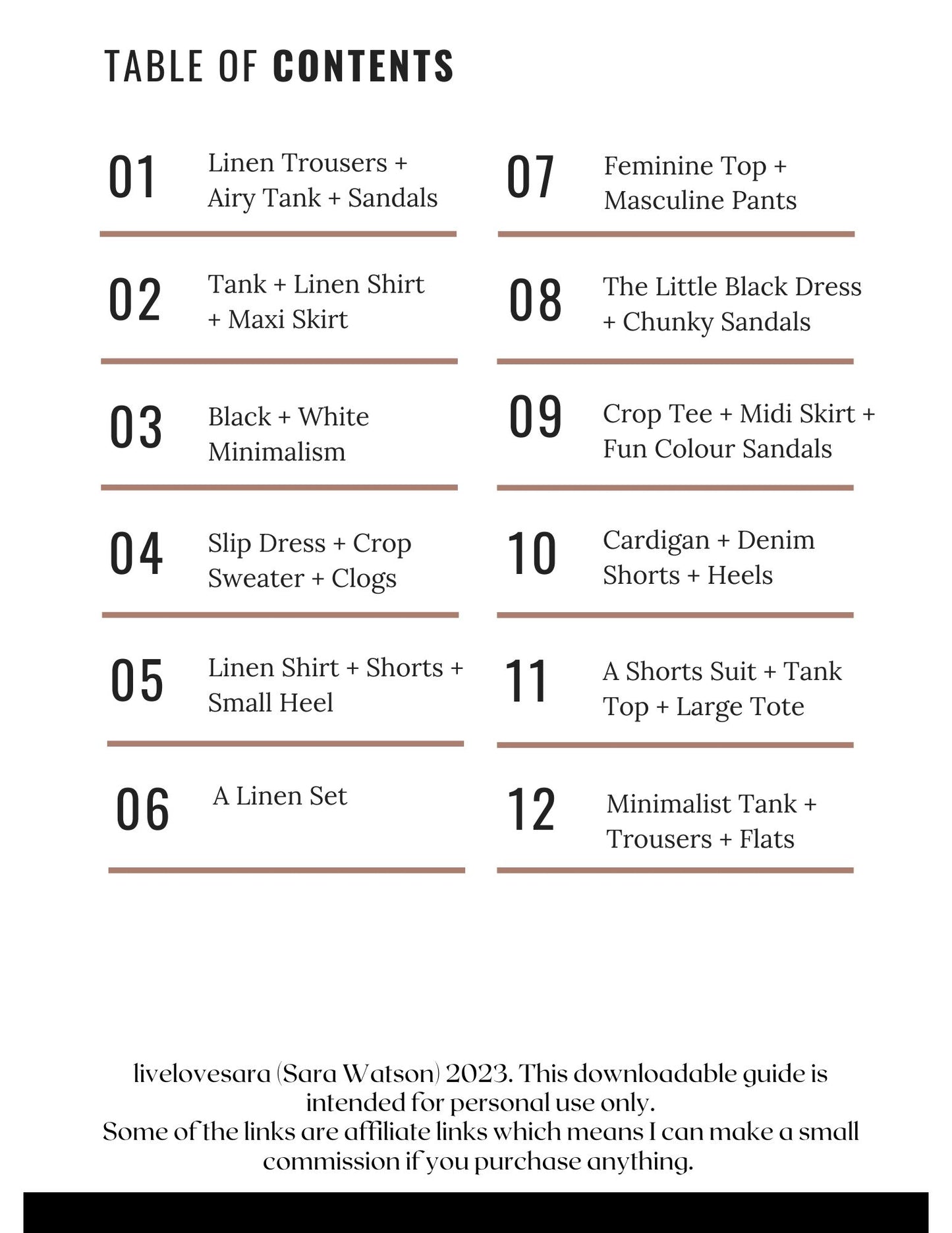 Easy Summer Outfit Formulas: A Digital Style Guide