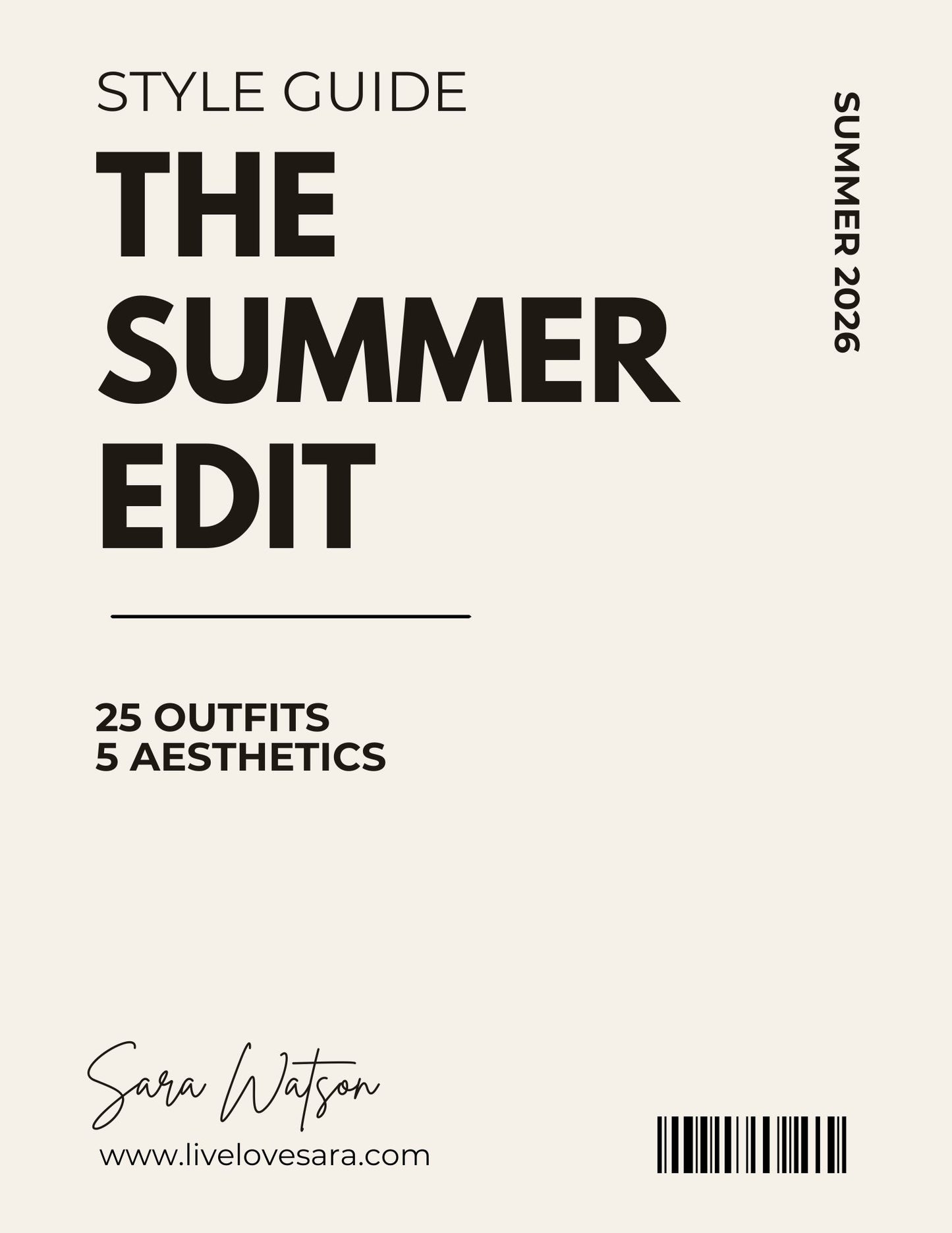 The Summer Edit Digital Style Guide: 25 Outfits, Five Aesthetics, Zero Overthinking