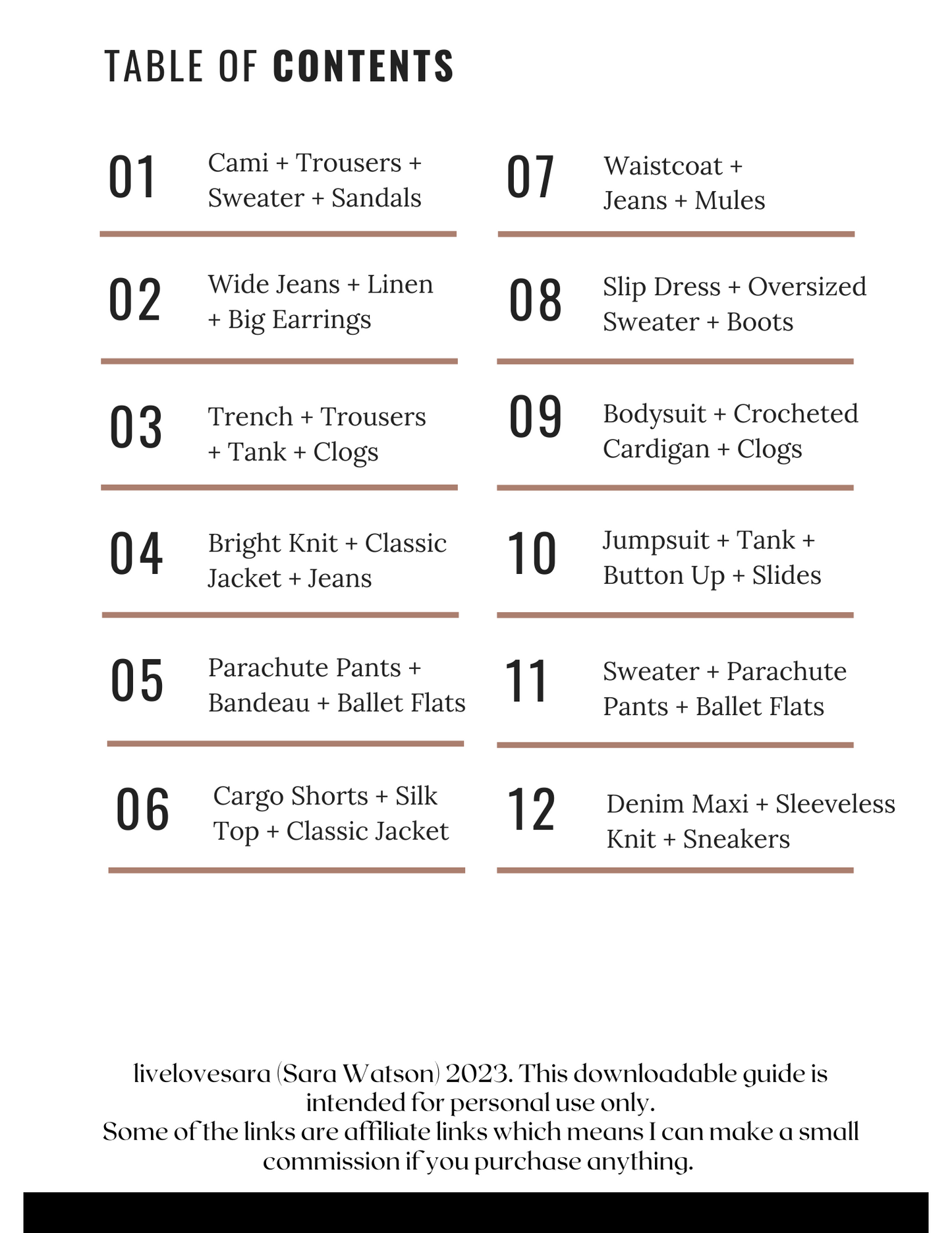 Outfit Formulas for Spring: A Digital Style Guide
