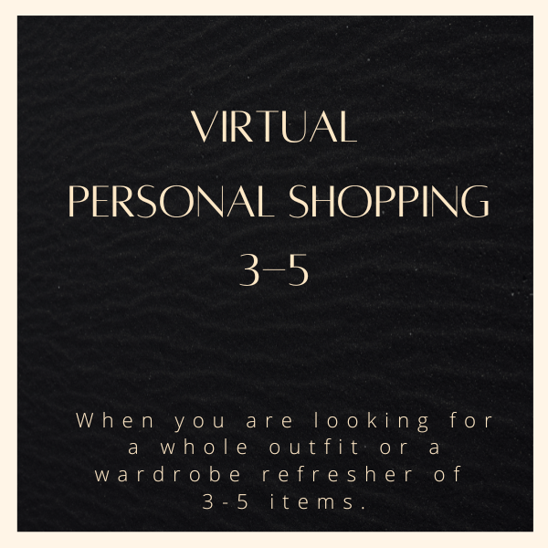Virtual Personal Shopping 3-5 Items