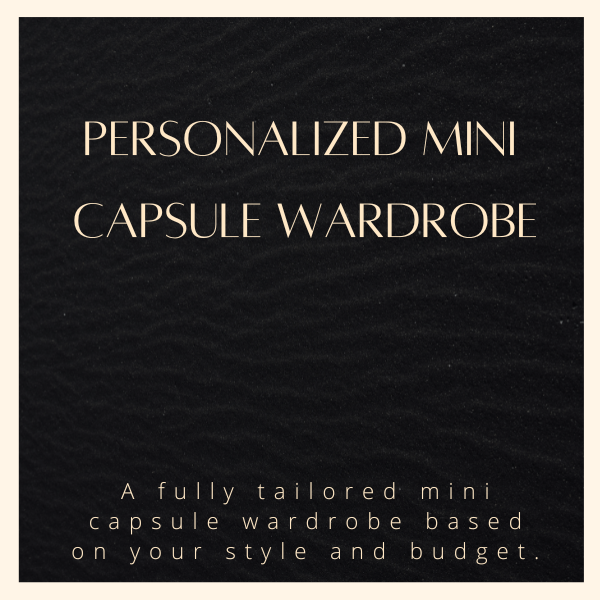 Personalized Mini Capsule Wardrobe Text